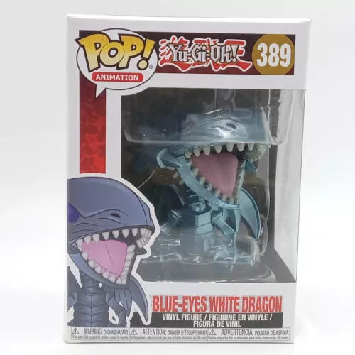 Funko Pop! Blue-Eyes White Dragon 389 Yugioh Anime TCG Cards Vinyl Figure Toy