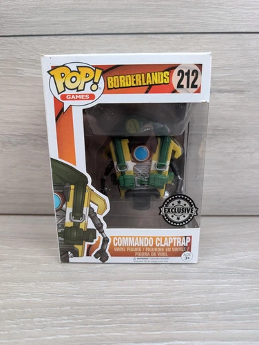 Funko Pop! Borderlands Commando Claptrap #212 - Sealed - Vaulted