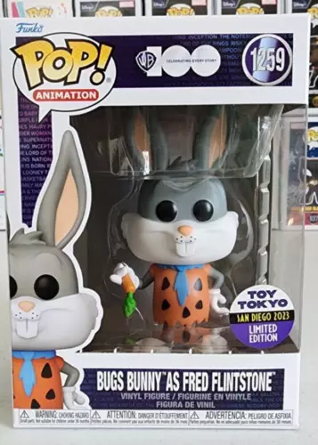 Funko POP! Bugs Bunny As Fred Flintstone #1259 SDCC 2023 Toy Tokyo Exclusive