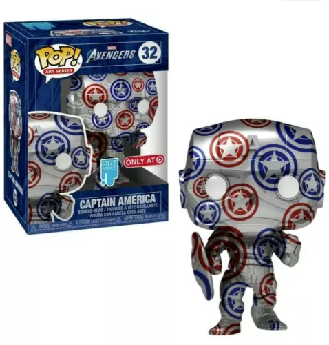 Funko Pop! - CAPTAIN AMERICA 32 (Art Series) Marvel Hard Stack Target Exclusive