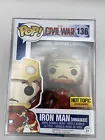 Funko Pop! Captain America: Civil War Iron Man (Unmasked) # 136 Hot Topic Excl