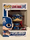 Funko Pop! Civil War #137 Captain America (Rare) GameStop Exclusive w/Protector