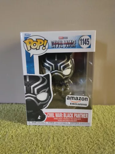 Funko Pop! Civil War: Black Panther #1145 (Amazon Exclusive) (Vaulted) (New)