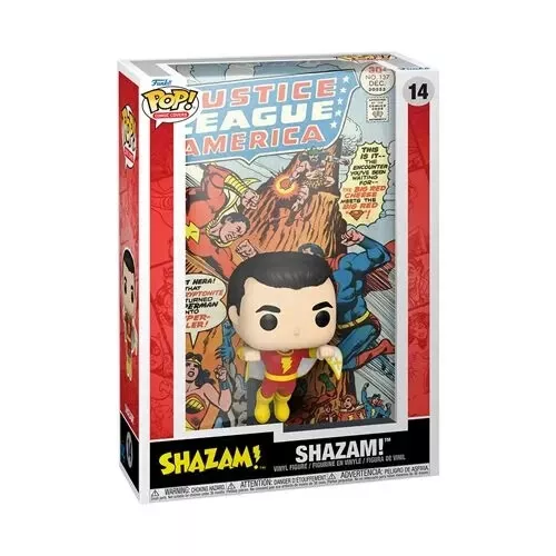 Funko Pop! Comic Cover : Justice League America Shazam Figure with Case #14