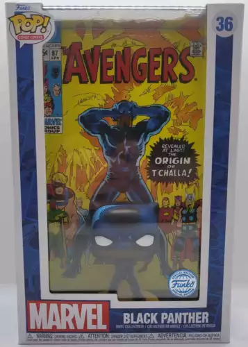 Funko POP Comic Covers Marvel Avengers Black Panther Collectable Figure 36