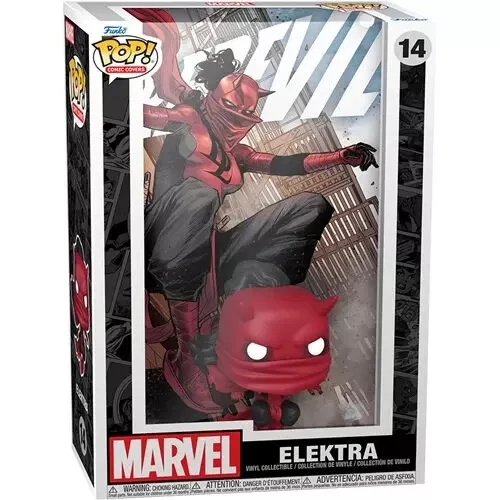 Funko POP! Comic Covers - Marvel Daredevil Elektra Figure w/ Enclosed Case #14