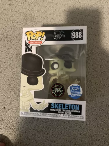Funko Pop! Corpse Bride Skeleton Glow in the Dark GITD Chase #988
