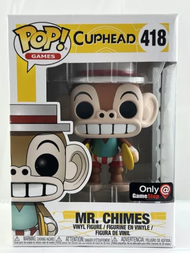 Funko Pop! Cuphead - Mr. Chimes #418 Vinyl Vaulted Exclusive - (SEE PHOTOS)