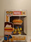 Funko Pop Cyclops Vinyl Figure #58 X-Men Marvel Comics 2014 Vaulted-W/PROTECTOR