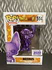 Funko Pop DBS Beerus #514 Purple Chrome Funimation 2020 Exclusive FREE SHIP B10T