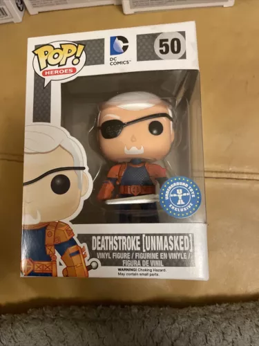 FUNKO POP! DC Comics Heroes DEATHSTROKE UNMASKED #50 Vinyl Figure