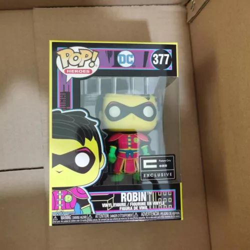 Funko Pop DC Heroes Imperial Palace Robin #377 Black light  C Future City NIB