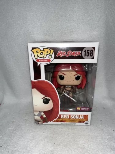 FUNKO POP DC Heroes RED SONJA #158 BLOODY Variant PX EXCLUSIVE VAULTED