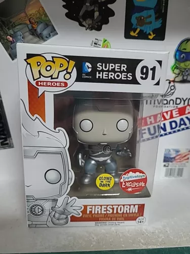 Funko Pop! DC Super Heroes Firestorm #91 (Glow) (Fugitive Toys Exc) Vinyl Figure