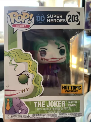 Funko Pop DC Super Heroes Hot Topic Exclusive The Joker (Martha Wayne) #203