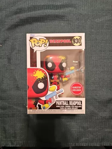 Funko Pop! Deadpool #930 Paintball Deadpool GameStop Exclusive