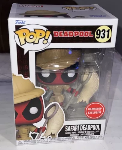 Funko Pop! Deadpool Safari Deadpool #931 Marvel GameStop Exclusive 2021