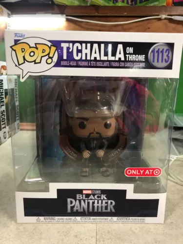 Funko POP!  Deluxe Black Panther T'Challa On Throne Target 1113