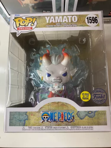 Funko Pop! Deluxe One Piece Yamato Beast #1596 Glow Exclusive with protector