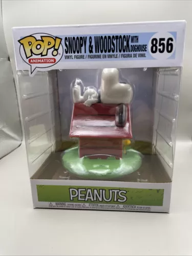 Funko Pop! Deluxe: Peanuts - Snoopy & Woodstock with Doghouse #856