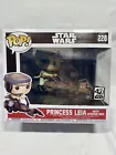 FUNKO POP! Deluxe Star Wars Princess Leia w/ Speeder Bike #228 FREE SHIP (A10T)