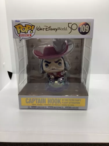 Funko Pop! DELUXE Walt Disney 50th CAPTAIN HOOK (At Peter Pan's Flight Ride) 109