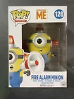Funko POP! Despicable Me - Fire Alarm Minion #126 * Damaged * New * Vaulted *