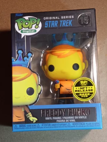 Funko Pop Digital Blacklight Star Trek Freddy Funko (as Captain Kirk) #15
