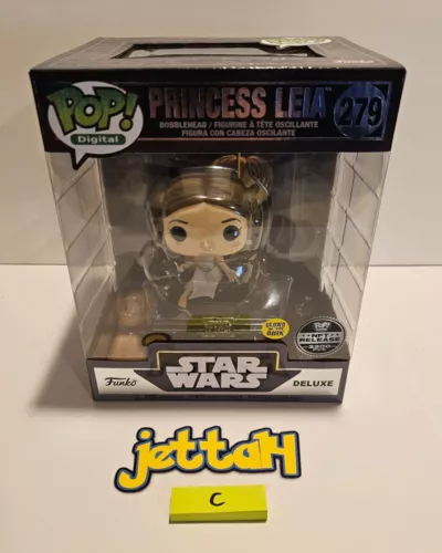 Funko Pop! Digital Princess Leia #279 Star Wars LE3300 Royalty w/ Protector! (C)