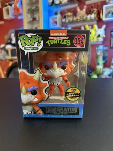 Funko Pop! Digital Teenage Mutant Ninja Turtles TMNT - TRICERATON #334 FREE SHIP
