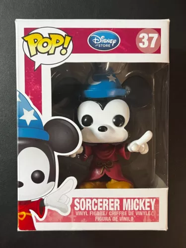 Funko POP! Disney #37 - Sorcerer Mickey Disney Store Logo VAULTED! RARE!