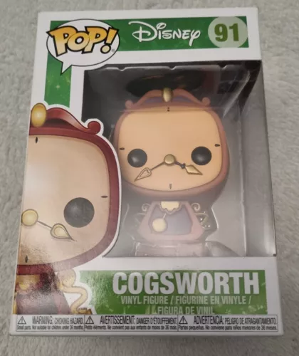 Funko POP! Disney Beauty and The Beast Cogsworth #91 Vinyl Figure