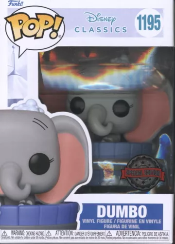 Funko POP! Disney Classics | Dumbo #1195 | Special Ed. w/Soft Shield Protector