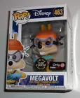 Funko Pop Disney Darkwing Duck #463 Megavolt Glow Chase, GameStop Exclusive