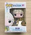 Funko Pop Disney Frozen Elsa Metallic With Pin #581 + Free Protector