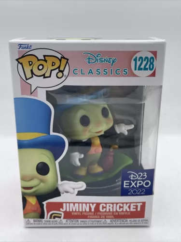 Funko Pop! Disney JIMINY CRICKET #1228 Pinocchio D23 Exclusive New In box