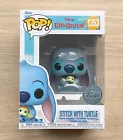 Funko Pop Disney Lilo & Stitch - Stitch With Turtle #1353 + Free Protector
