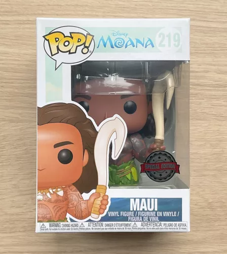 Funko Pop Disney Moana Maui With Hook #219 + Free Protector
