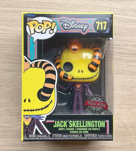 Funko Pop Disney Nightmare Before Christmas Jack Skellington Black Light #717