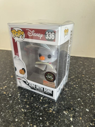 Funko Pop Disney Nightmare Before Xmas #336 Zero with Bone Box Lunch Glow Chase