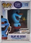 Funko Pop Disney Olaf Presents Olaf as Genie #1178 Amazon With Protector