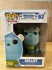 Funko Pop Disney Pixar Monsters University #62 Sulley Used Protector Included