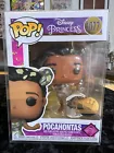 Funko Pop Disney Princess Pocahontas Gold with Pin #1077 Funko Shop In Protector
