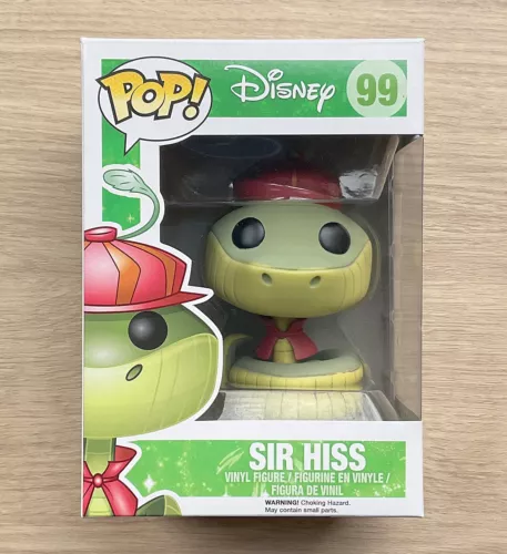 Funko Pop Disney Robin Hood Sir Hiss #99 + Free Protector