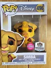 Funko Pop Disney The Lion King Simba Flocked #496 + Free Protector