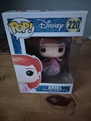 Funko Pop Disney The Little Mermaid Ariel Pink Dress With Glitter #220 New