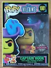 FUNKO POP - DISNEY VILLAINS - CAPTAIN HOOK #1081 BLACKLIGHT / SPECIAL ED. - NEW