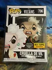 Funko Pop Disney Villains Cruella De Vil 736 Diamond Hot Topic 🇺🇸