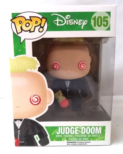 FUNKO POP DISNEY WHO FRAMED ROGER RABBIT JUDGE DOOM 105 VINYL TOY FIGURE MINTY!