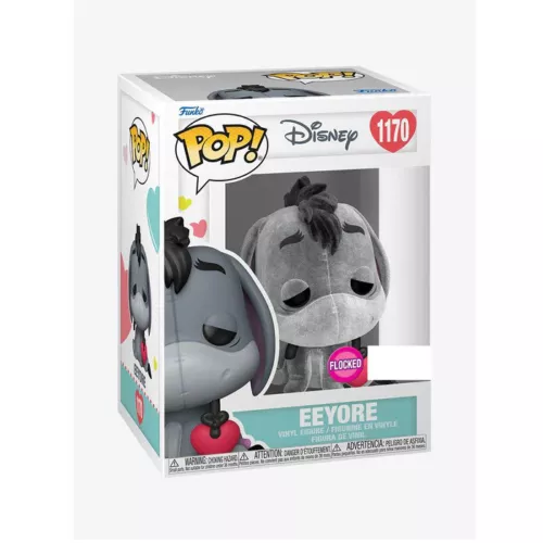 Funko Pop Disney Winnie the Pooh Eeyore with Heart Flocked #1170 Vinyl Figure Sp
